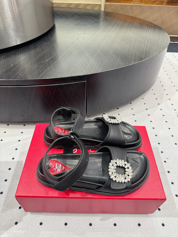 Viv 25 PlatForm Sandals Black Sheepskin 295960