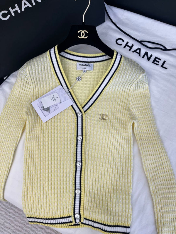 CC 25 V-neck Cardigan Wool Tencel Nylon