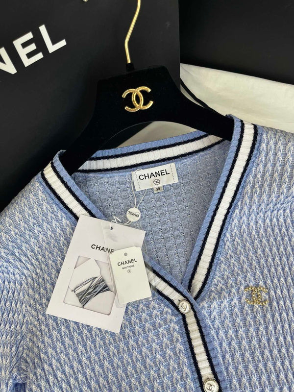 CC 25 V-neck Cardigan Wool Tencel Nylon