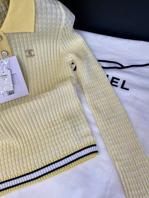 CC 25 Polo Collar Wool Tencel Nylon