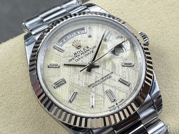 Rolex Day-Date 40mm Silver Gold