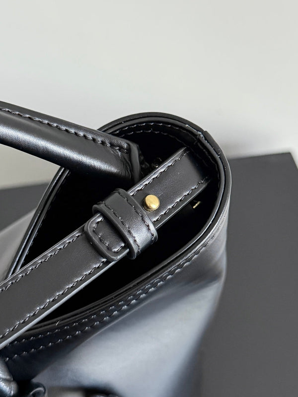 BV 25S Small Liberta Bag 22cm Black Calfskin GHW