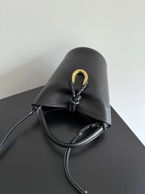 BV 25S Small Liberta Bag 22cm Black Calfskin GHW