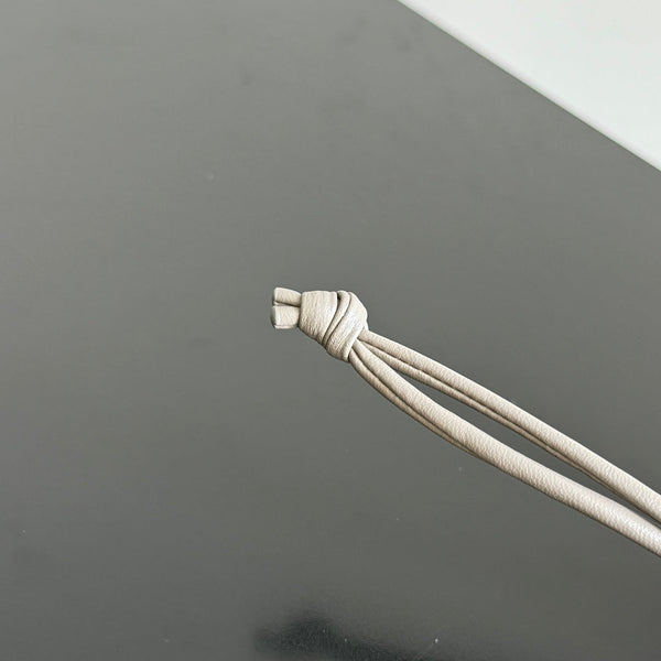 BV 25 Woven Kitten Charm Grey leather