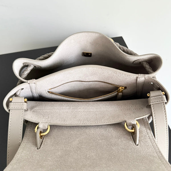 BV Ciao Ciao Bag 26cm In Limestone Leather