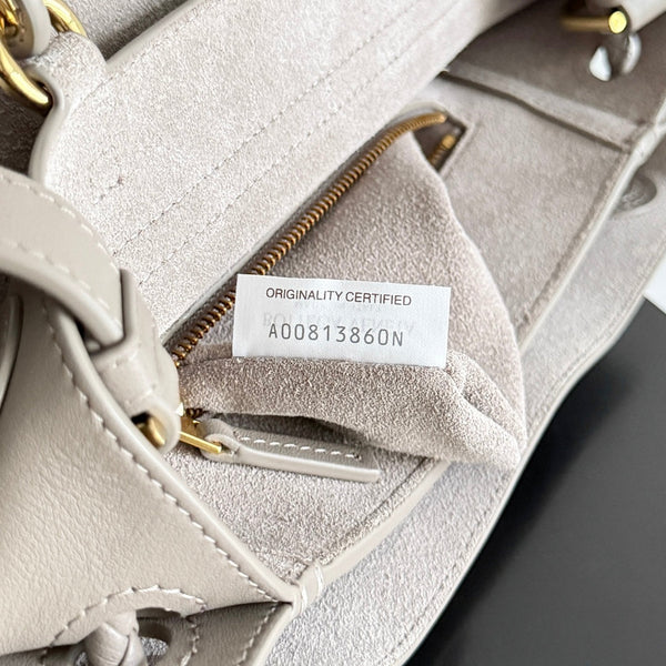 BV Ciao Ciao Bag 26cm In Limestone Leather