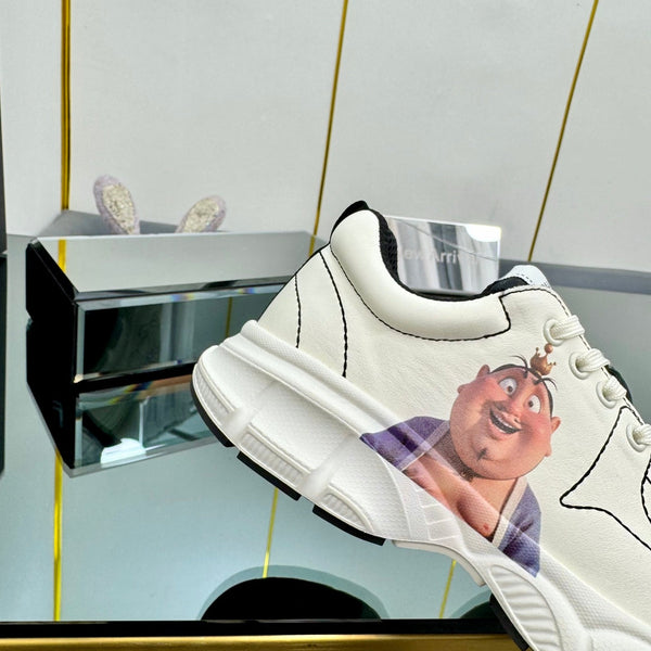 CC Sneaker White with Sticker Cowhide 238628