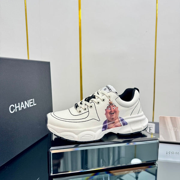 CC Sneaker White with Sticker Cowhide 238628