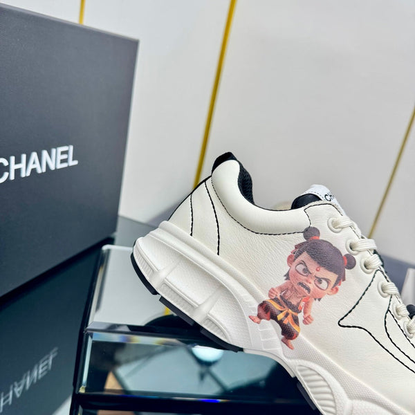 CC Sneaker White with Sticker Cowhide 238629