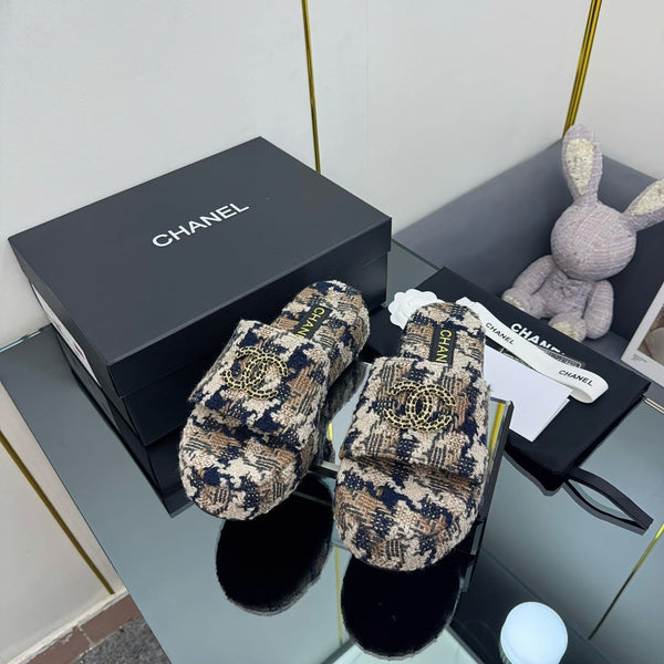 CC 25 Flatform Slide Multicolor Fabric 238493