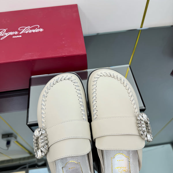 Viv 25 Birkenstock Mules Beige Cowhide 250497