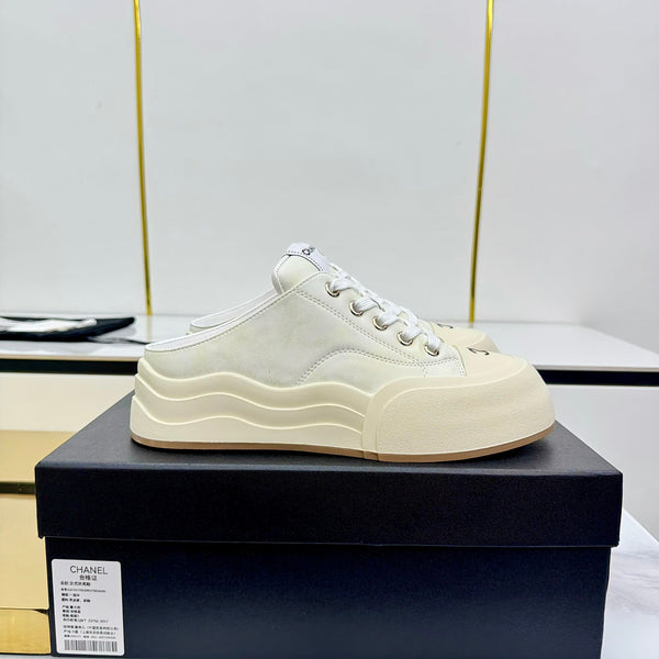 CC 25 Mules Sneaker Beige Calfskin 331184