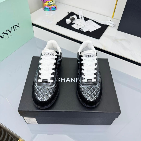 CC 25 Trainers White & Black Cowhide 413829