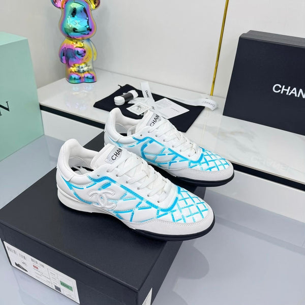 CC 25 Trainers White & Blue Cowhide 413833