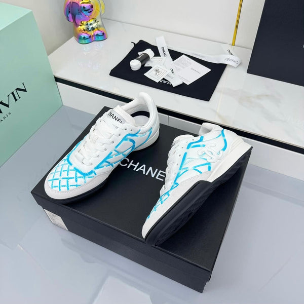 CC 25 Trainers White & Blue Cowhide 413833