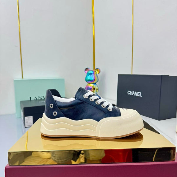 CC 25C Sneakers 50mm Black White Sheepskin Mesh 413845