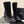 CC knee-high boots black sheepskin and wool 532192