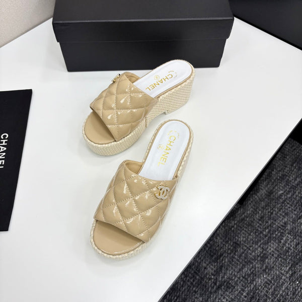 CC 25 Platform Slides in pelle di mucca e di pecora 270783