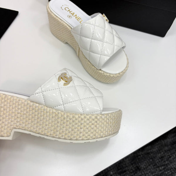 CC 25 Platform Slides in pelle di mucca e di pecora 270783