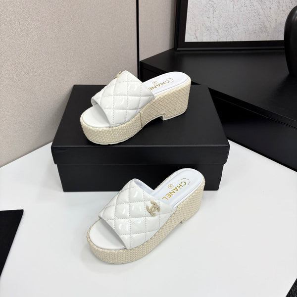 CC 25 Platform Slides in pelle di mucca e di pecora 270783