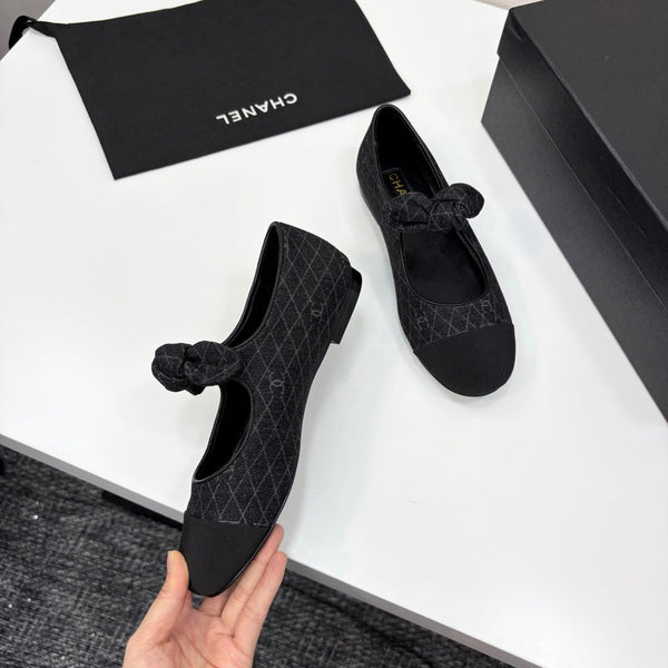 CC 25 Mary Jane Flats Fabric and Sheepskin 270785