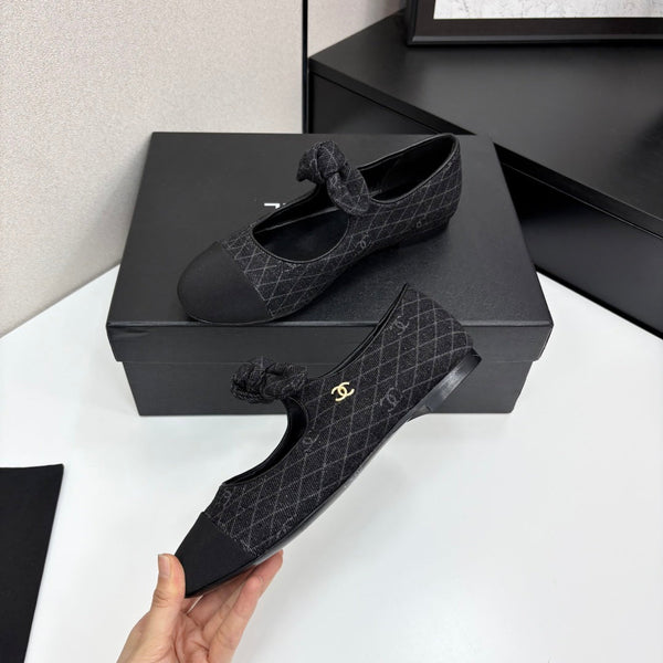 CC 25 Mary Jane Flats Fabric and Sheepskin 270785