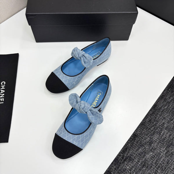 CC 25 Mary Jane Flats Fabric and Sheepskin 270785