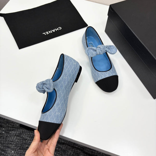 CC 25 Mary Jane Flats Fabric and Sheepskin 270785