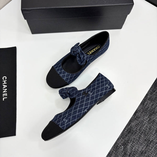 CC 25 Mary Jane Flats Fabric and Sheepskin 270785