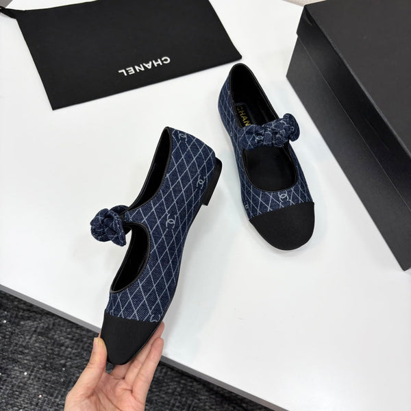 CC 25 Mary Jane Flats Fabric and Sheepskin 270785