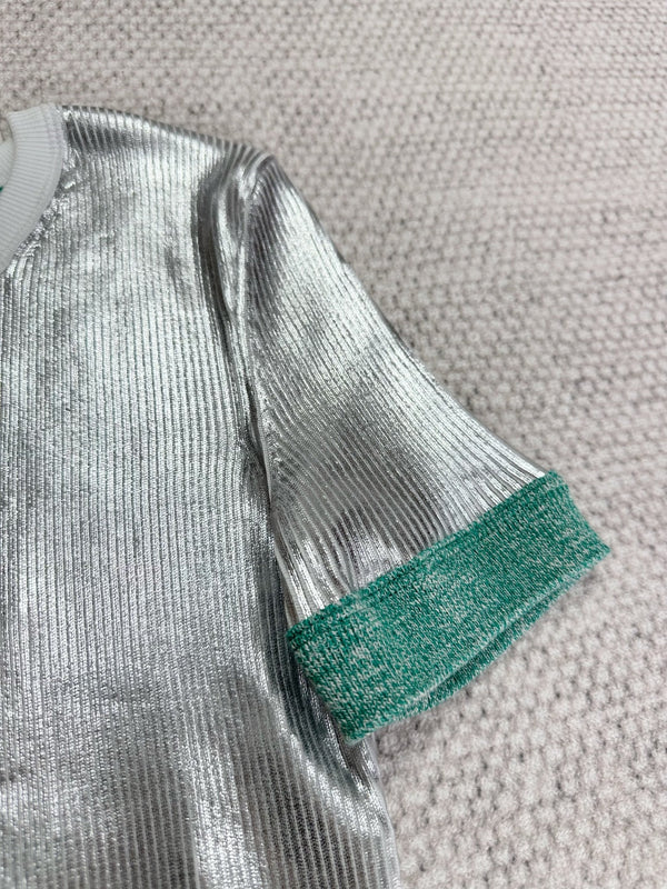 CC 25 Short Sleeves T- shirt Silver Cotton