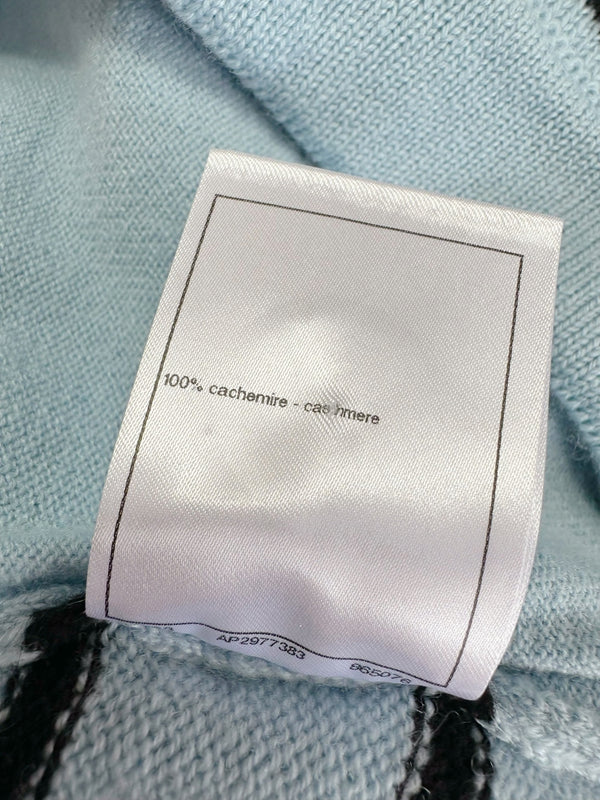 CC 25 Striped Culottes Blue Cashmere