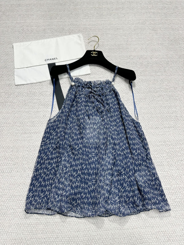 CC 25 Camisole Blue Silk