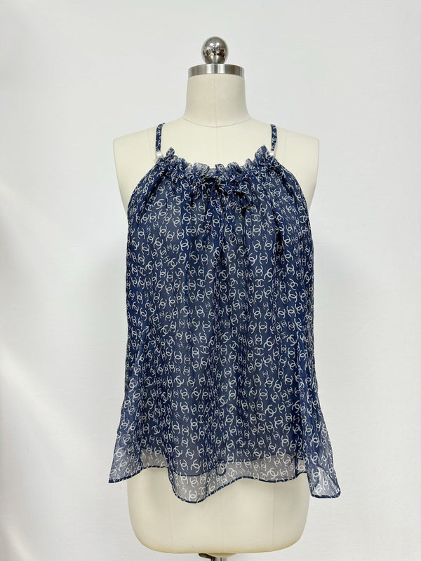 CC 25 Camisole Blue Silk