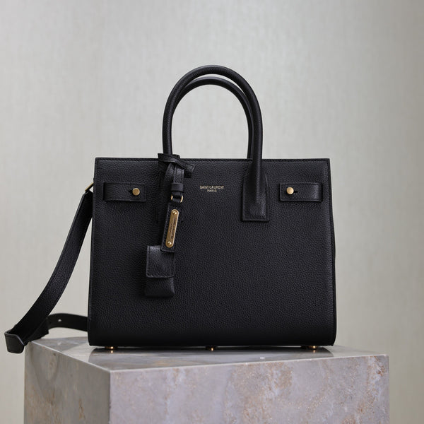 Prada Sac De Jour Nano 26cm Black Grain Cowhide GHW