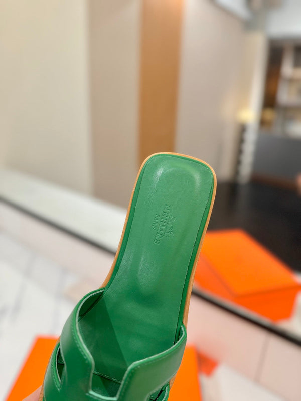 HM Oran Sandal Green Cowhide 294849