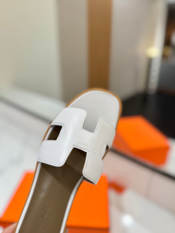 HM Oran Sandal White Etoupe Cowhide 294858