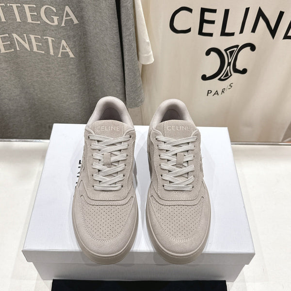 CELINE 25C SNEAKERS GRAY SUEDE 236764