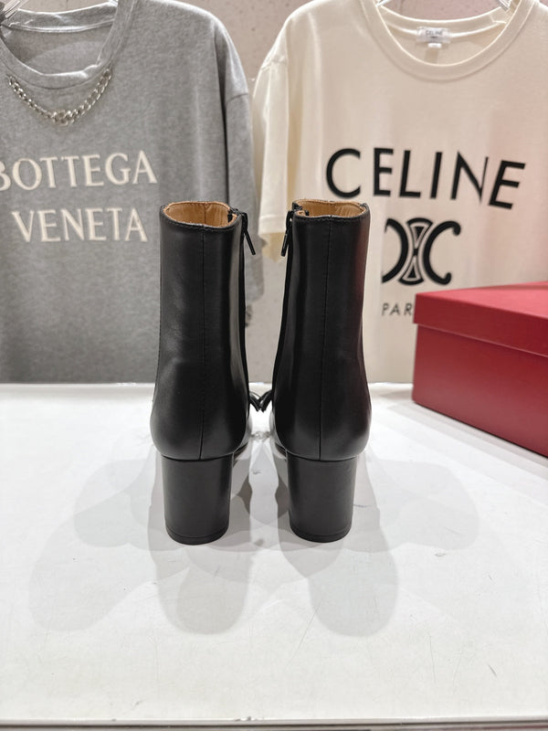 VT Short Boot Black Brown Calfskin 174419