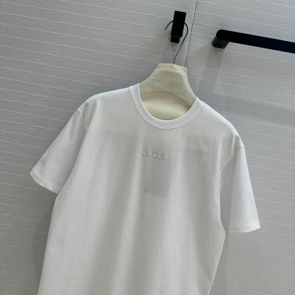 Gucci 25 Printed Short-sleeved T-shirt White Cotton