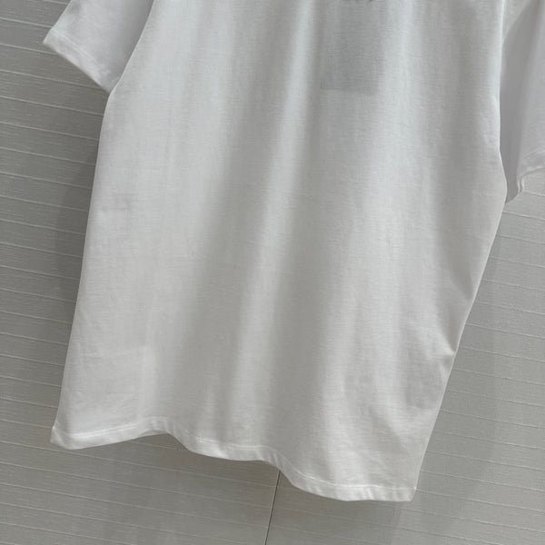 Gucci 25 Printed Short-sleeved T-shirt White Cotton