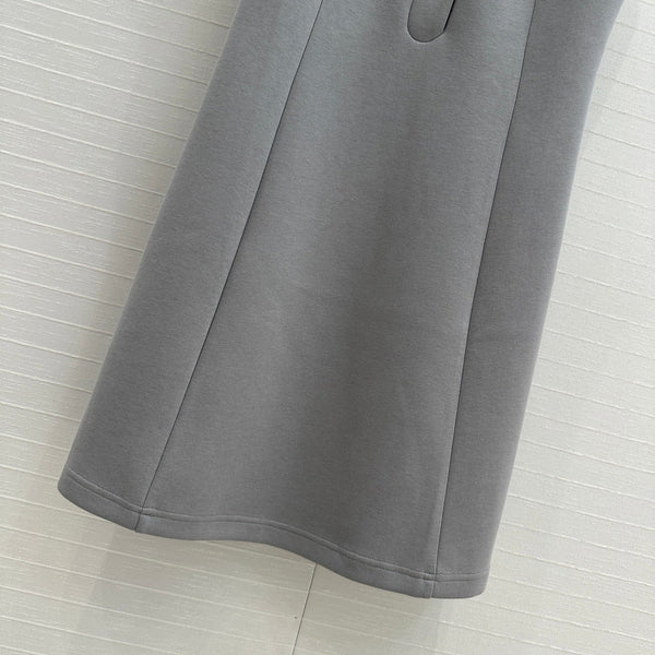 LV 25 Princess Seams Dress Grey Polyester Cotton
