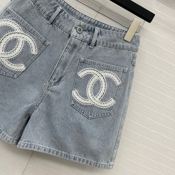 CC 25 Short Light Blue Denim Cotton