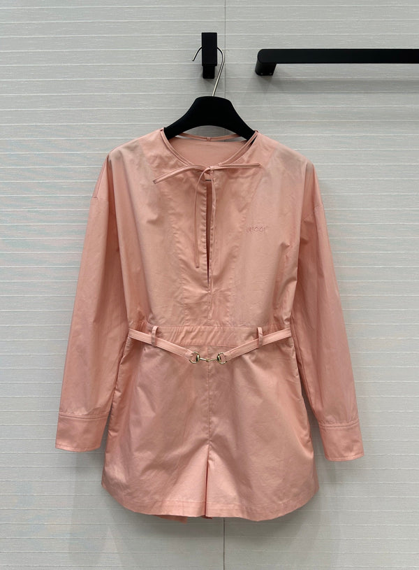 Gucci 25 Camicia Tuta Rosa Cotone