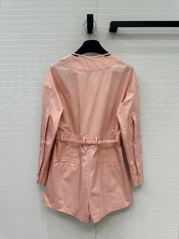 Gucci 25 Camicia Tuta Rosa Cotone