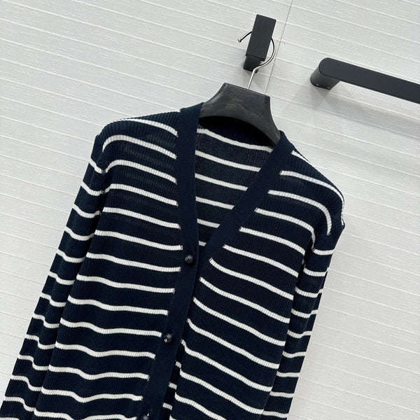 CD 25 Cardigan Black Linen Cashmere