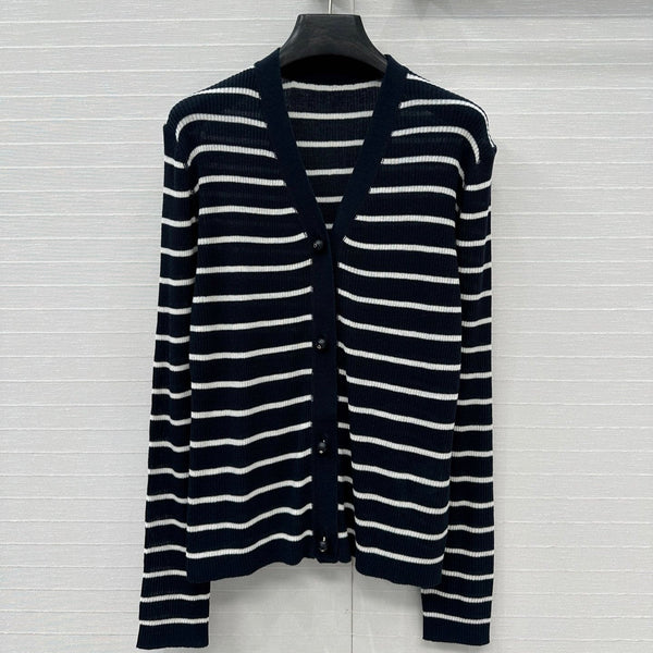 CD 25 Cardigan Black Linen Cashmere