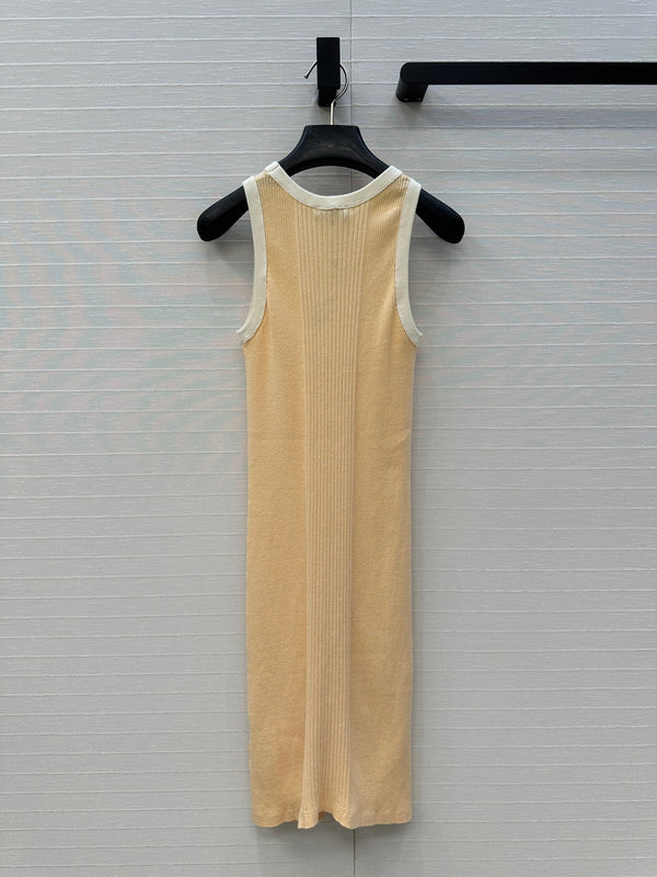 CC 25 Knitted Dress Yellow Cotton