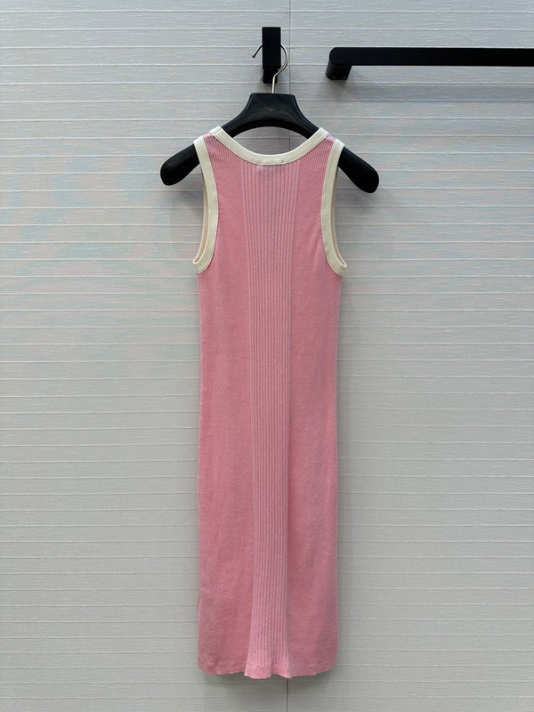 CC 25 Knitted Dress Pink Cotton