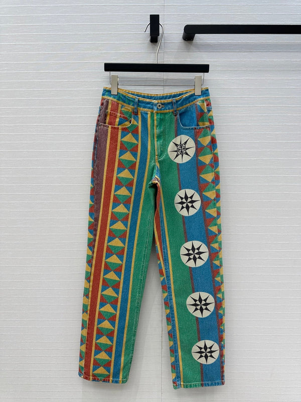 Loewe Pants Multicolor Cotton